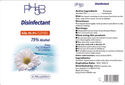 Image Description (Ph5b Disinfectant 200 mL 75)